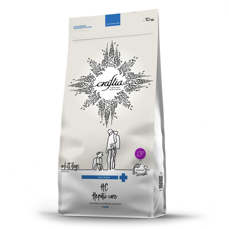 Craftia Galena Dog Hepatic Care сухой диетический корм для взрослых собак при заболеваниях печени 